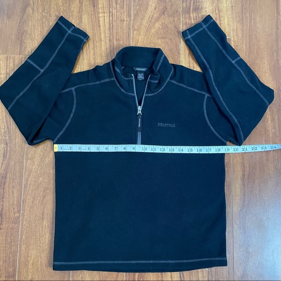 MARMOT Kids Black Long Sleeve Quarter Zip Fleece Pullover Unisex Boy Girl XL - Picture 6 of 12
